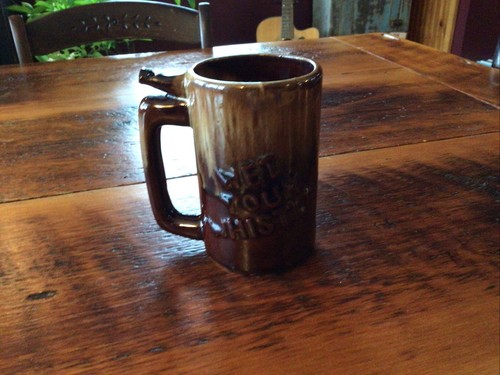 Vintage brown drip glaze - vintage,
